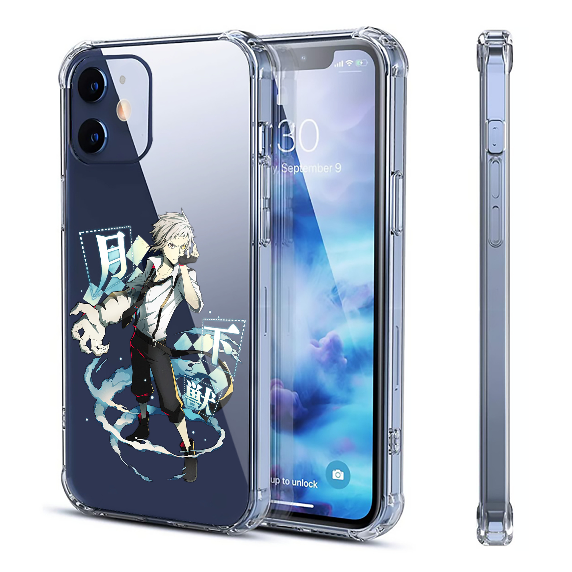 （画像用） 文豪ストレイドッグス Bungo Stray Dogs 【iPhone 12シリーズ対応】透明スマホケース（クリアソフトケース）